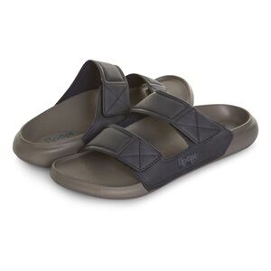 Floopi Men's Adjustable Slide Sandal in navy blue, size 11, style #605. NIB